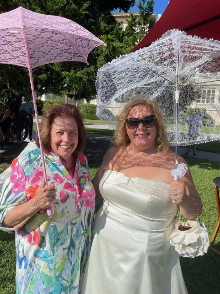 Sandy Malone and her mother